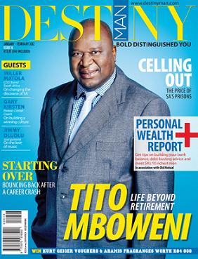 DESTINY Man Magazine: Jan/Feb 2012 Issue with Thebe Ikalafeng